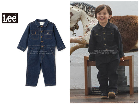 日本童裝 pe#main x Lee 牛仔連體工人褲 80-130cm 男童款/女童款 秋季 Jumpsuit