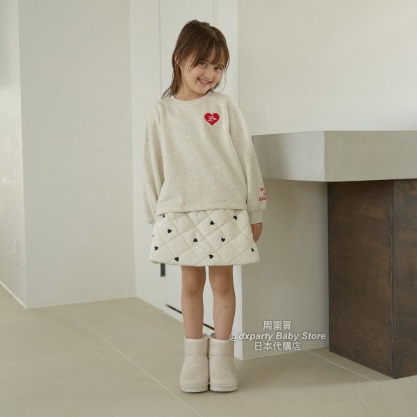 日本童裝 Ly# mine 絎縫心心短裙 100-150cm 女童款 秋季 SKIRTS