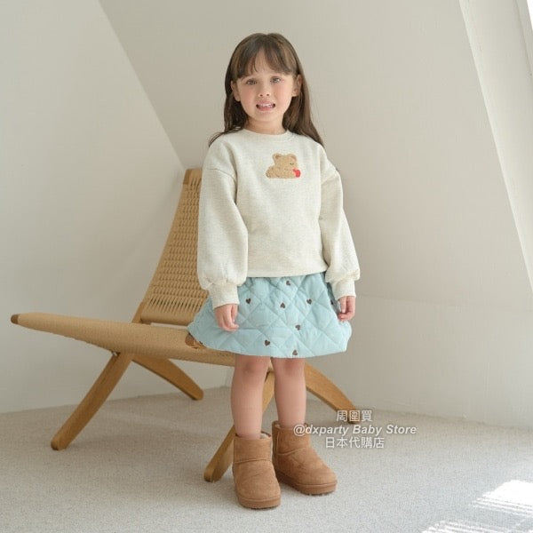 日本童裝 Ly# mine 絎縫心心短裙 100-150cm 女童款 秋季 SKIRTS