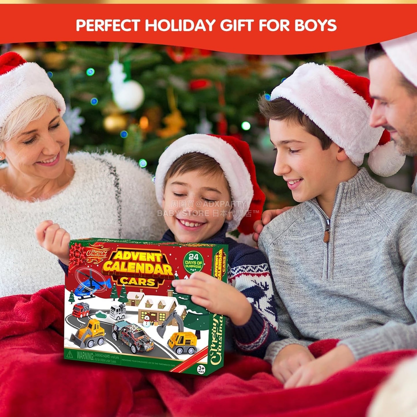 英美直送 Quanquer Pull Back Cars 回力車 聖誕倒數日曆 兒童款 聖誕快樂特輯 聖誕倒數日曆A 不參與$900免運 滿$900可加$25免運 Christmas Advent Calendars 2025