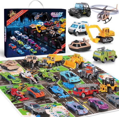 英美直送 Vehicles Cars 聖誕倒數日曆 兒童款 聖誕快樂特輯 聖誕倒數日曆 不參與$900免運 滿$900可加$25免運 Christmas Advent Calendars 2025