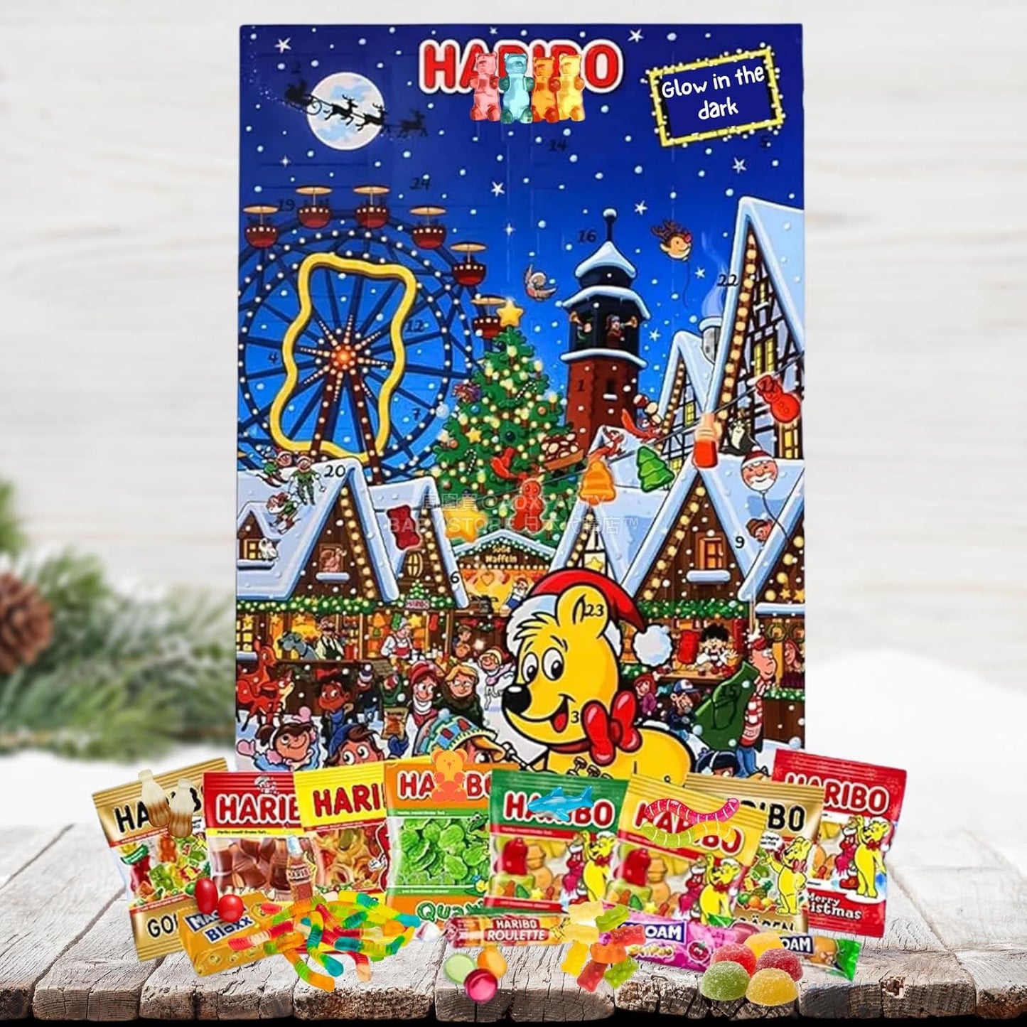 英美直送 Sweet 24 Assorted Bags of Gummy Bear 聖誕倒數日曆 大人款/兒童款 聖誕快樂特輯 聖誕倒數日曆A 不參與$900免運 滿$900可加$25免運 Christmas Advent Calendars 2025