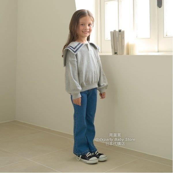 日本童裝 Ly# mine 水手風衛衣 100-150cm 女童款 秋季 TOPS