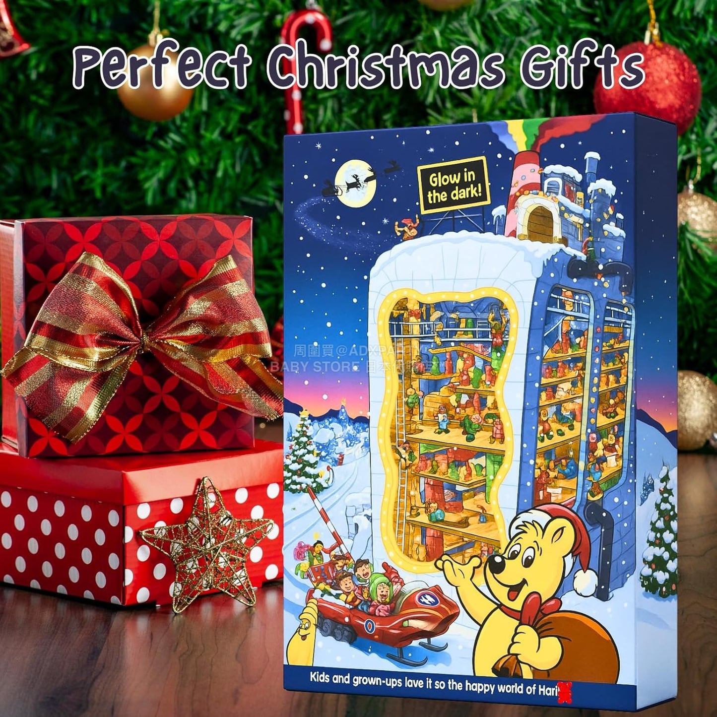 英美直送 Sweet 24 Assorted Bags of Gummy Bear 聖誕倒數日曆 大人款/兒童款 聖誕快樂特輯 聖誕倒數日曆A 不參與$900免運 滿$900可加$25免運 Christmas Advent Calendars 2025