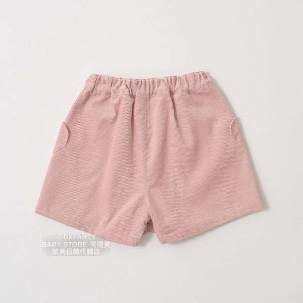 日本童裝 Ly# mine 燈芯絨心心袋短裙褲 100-150cm 女童款 秋季 SKIRTS PANTS