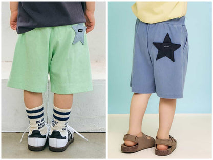 日本童裝 apres les cours 接觸冷感 星星口袋短褲 80-130cm 男童款 夏季 PANTS