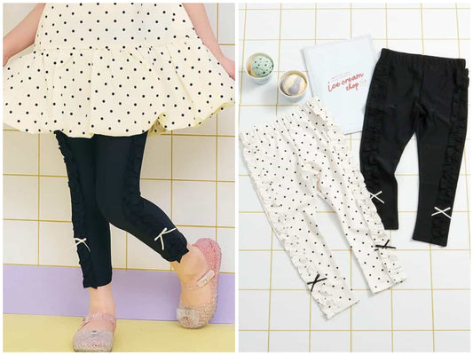 日本童裝 apres les cours 防UV 防水系到 荷葉邊打底褲 80-130cm 女童款 夏季 PANTS