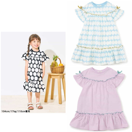 日本童裝 apres les cours 花邊連身裙 80-140cm 女童款 夏季 DRESSES