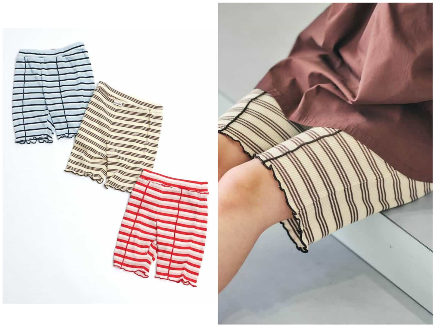 日本童裝 apres les cours 多邊荷葉邊短褲 80-130cm 女童款 夏季 PANTS