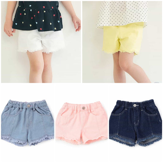日本童裝 apres les cours 流蘇短褲 80-140cm 女童款 夏季 PANTS