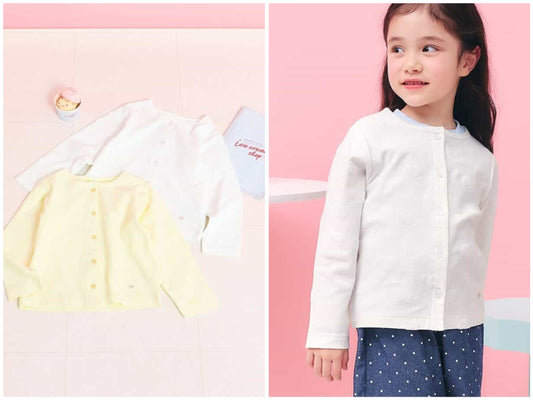 日本童裝 apres les cours 防UV 接觸冷感 休閒外套 80-140cm 女童款 夏季 OUTERWEAR
