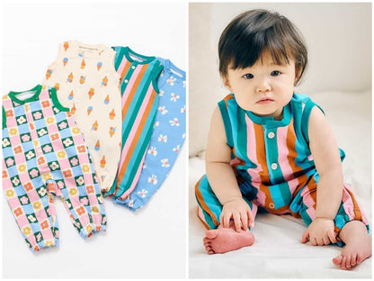 日本童裝 apres les cours 背心連衣 70-90cm 女童款 初生嬰兒 夏季 Jumpsuit