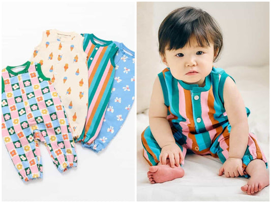 日本童裝 apres les cours 背心連衣 70-90cm 女童款 初生嬰兒 夏季 Jumpsuit