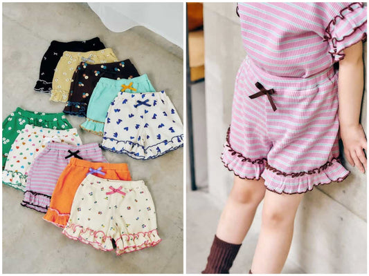 日本童裝 apres les cours 華夫格短褲 80-140cm 女童款 夏季 PANTS