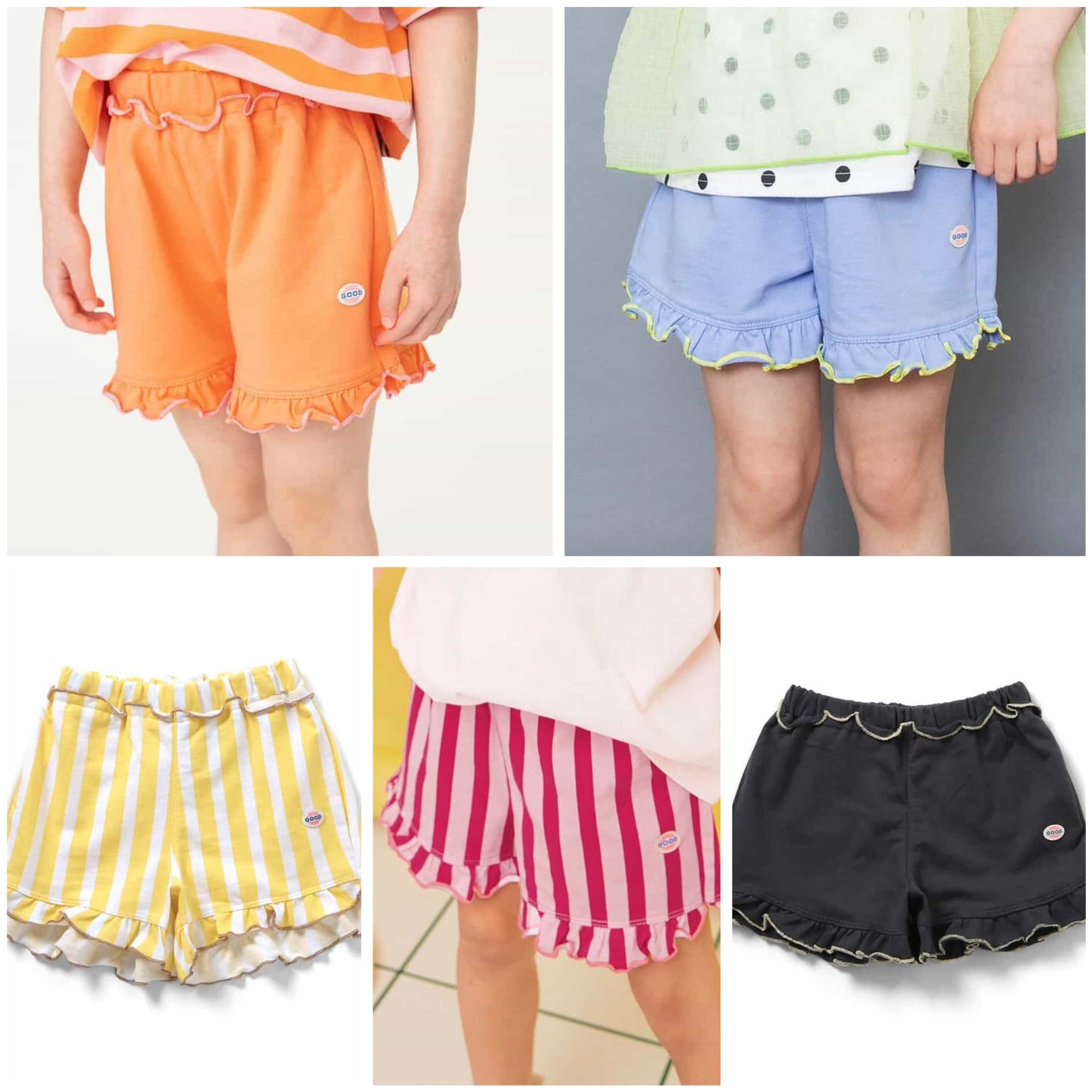 日本童裝 BREEZE 荷葉邊針織短褲 80-140cm 女童款 夏季 PANTS