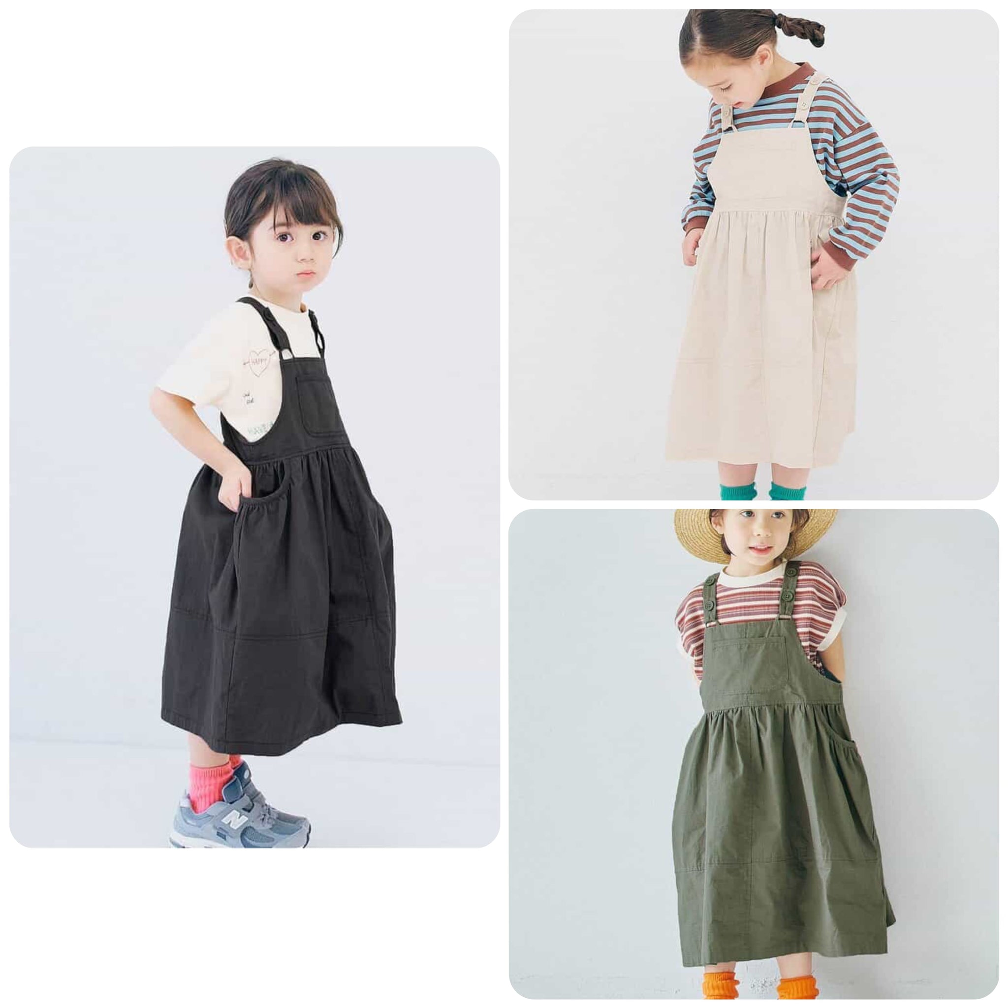 日本童裝 p.prem#r 背帶連身裙 80-140cm 女童款 夏季 DRESSES
