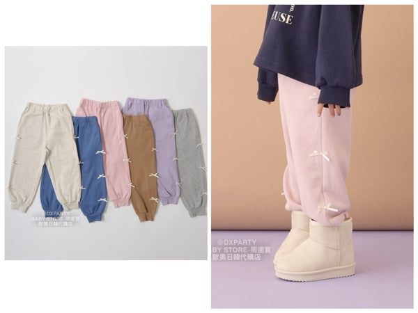 日本童裝 Ly# mine 絲帶運動褲 100-150cm 女童款 秋季 PANTS