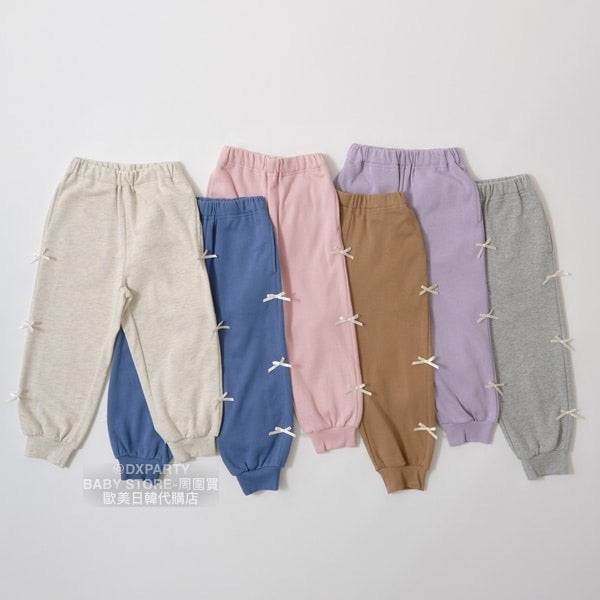 日本童裝 Ly# mine 絲帶運動褲 100-150cm 女童款 秋季 PANTS