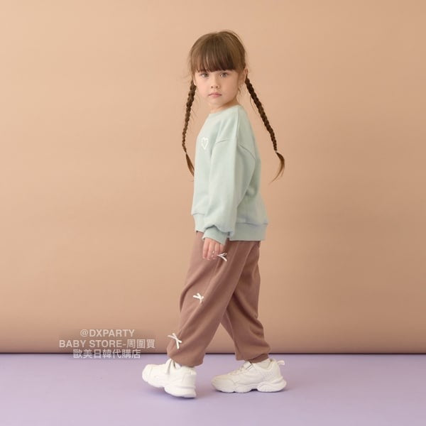 日本童裝 Ly# mine 絲帶運動褲 100-150cm 女童款 秋季 PANTS