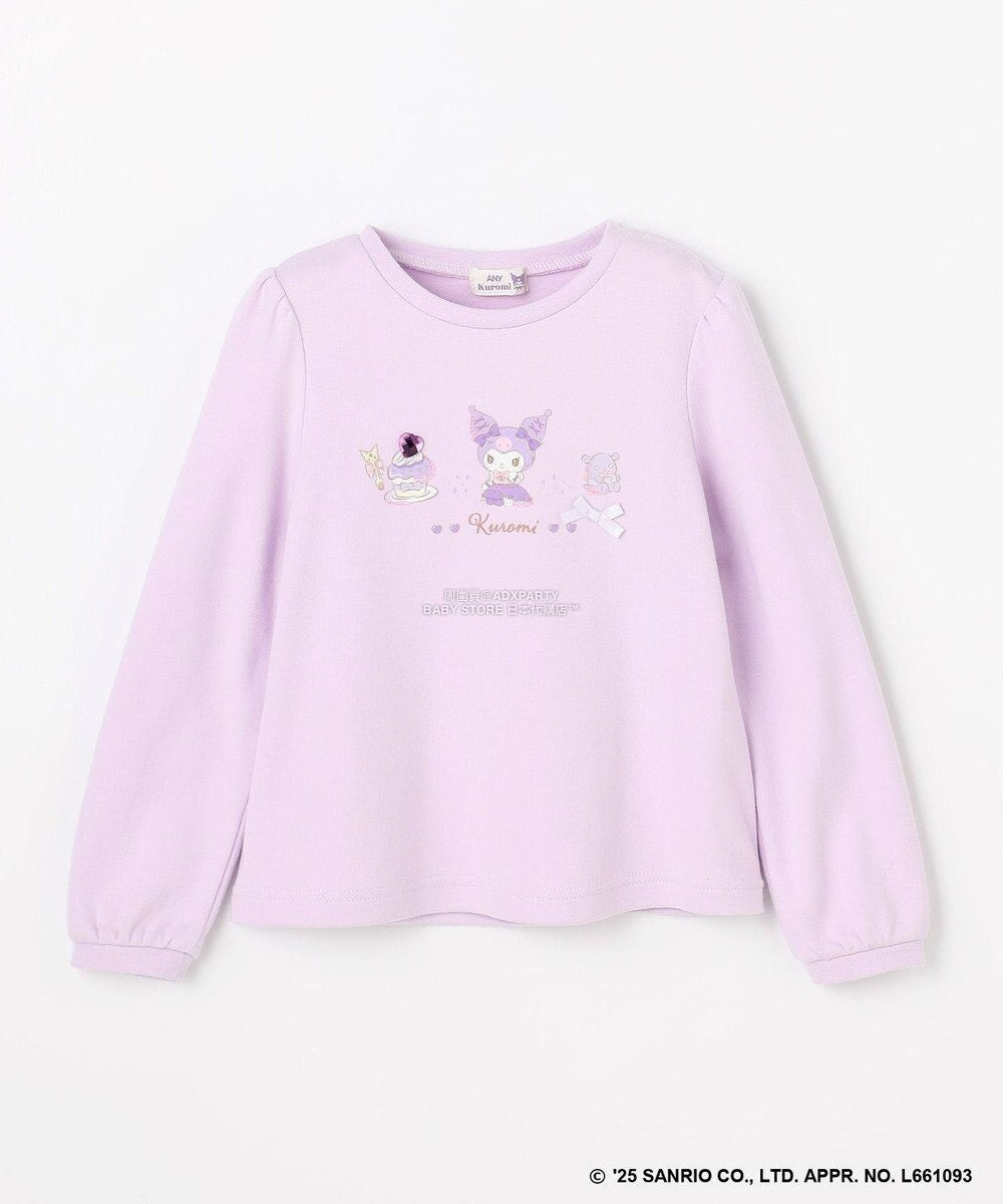 日本童裝 aF#a325 x Sanrio My Melody&Kuromi印花上衣 90-150cm 女童款 秋季 TOPS
