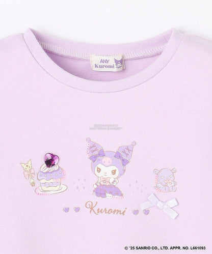 日本童裝 aF#a325 x Sanrio My Melody&Kuromi印花上衣 90-150cm 女童款 秋季 TOPS