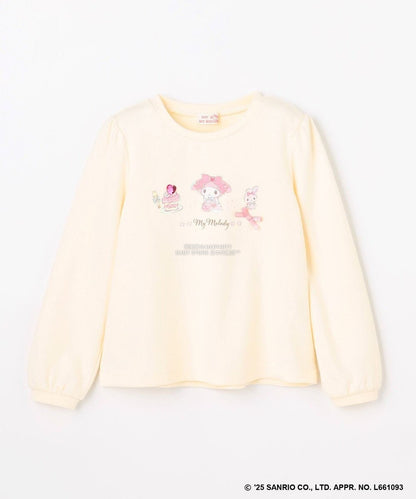 日本童裝 aF#a325 x Sanrio My Melody&Kuromi印花上衣 90-150cm 女童款 秋季 TOPS