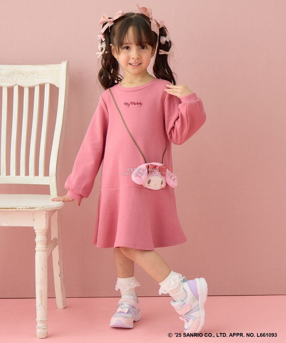 日本童裝 aF#a325 x Sanrio My Melody&Kuromi可愛連身裙 90-140cm 女童款 秋季 DRESSES
