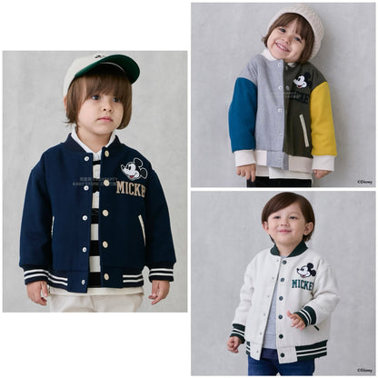 日本童裝 pe#main x Disney 棒球夾棉外套 80-130cm 男童款 秋季 (適合初秋、香港平均溫度）OUTERWEAR 