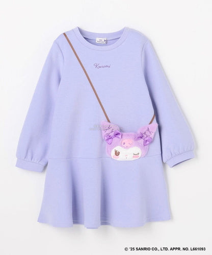 日本童裝 aF#a325 x Sanrio My Melody&Kuromi可愛連身裙 90-140cm 女童款 秋季 DRESSES