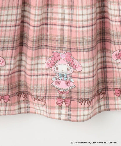 日本童裝 aF#a325 x Sanrio My Melody&Kuromi吊帶連身裙 110-150cm 女童款 秋季 DRESSES