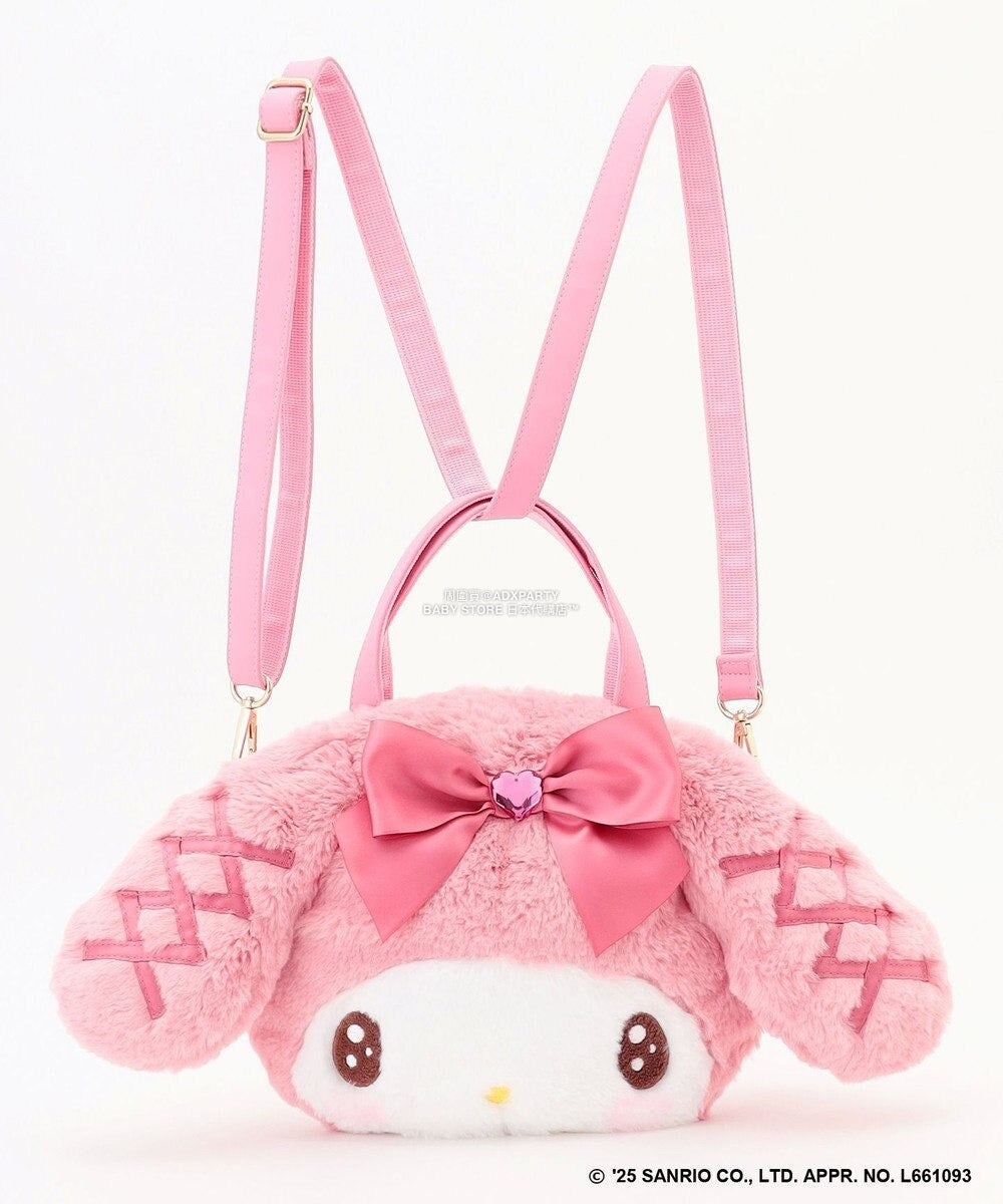 日本直送 aF#a325 x Sanrio My Melody&Kuromi 3Way 斜孭袋/背囊 包系列 其他品牌