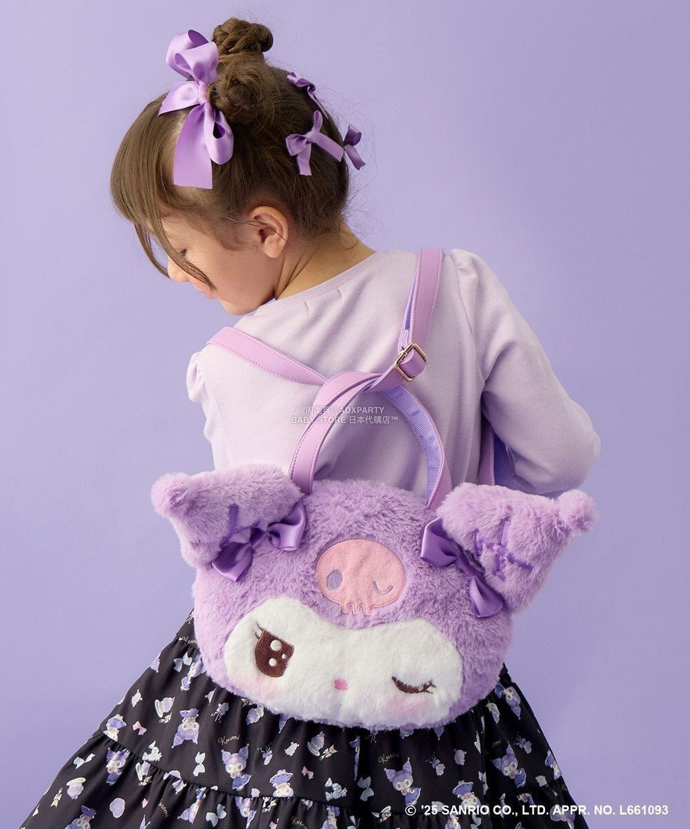 日本直送 aF#a325 x Sanrio My Melody&Kuromi 3Way 斜孭袋/背囊 包系列 其他品牌
