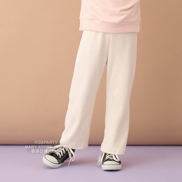 日本童裝 Ly# mine 絨毛針織微喇叭褲 100-150cm 女童款 秋季 PANTS