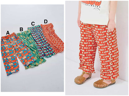 日本童裝 p.premier 輕盈透氣褶襉寬褲 80-140cm 女童款  夏季 PANTS