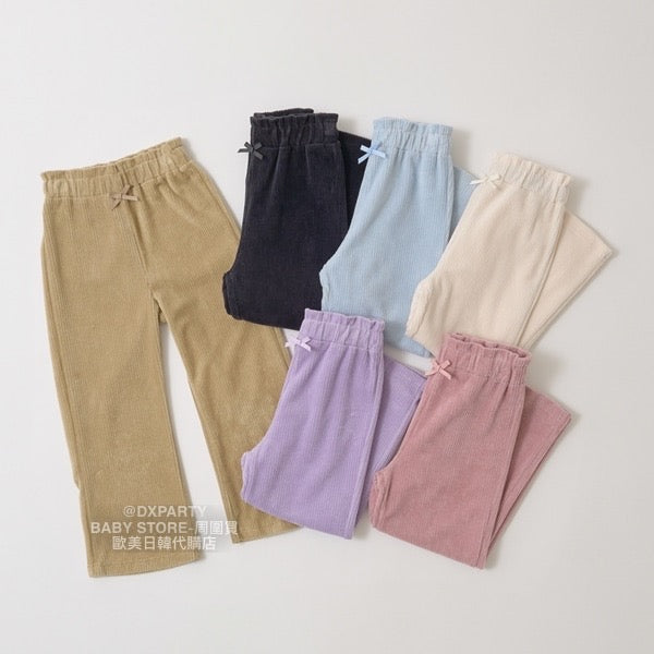 日本童裝 Ly# mine 絨毛針織微喇叭褲 100-150cm 女童款 秋季 PANTS