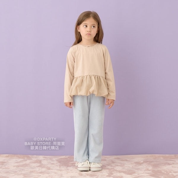 日本童裝 Ly# mine 絨毛針織微喇叭褲 100-150cm 女童款 秋季 PANTS