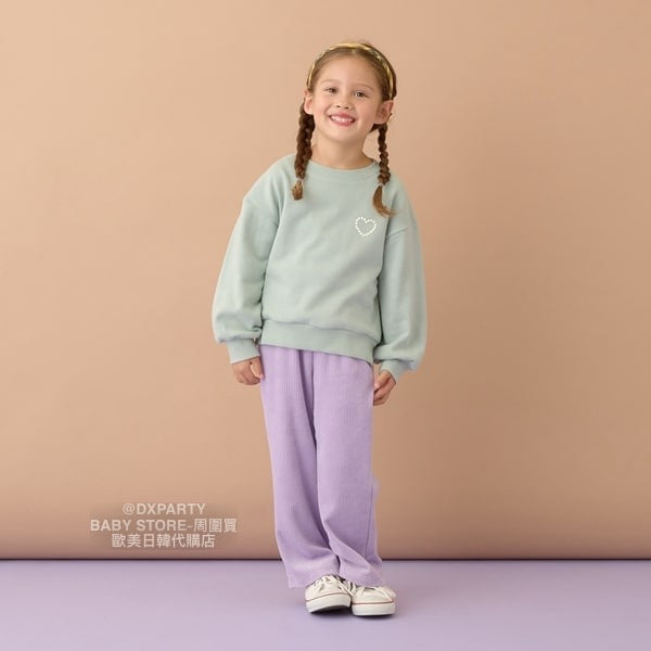 日本童裝 Ly# mine 絨毛針織微喇叭褲 100-150cm 女童款 秋季 PANTS