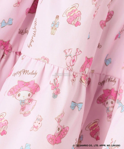 日本童裝 aF#a325 x Sanrio My Melody&Kuromi印花短裙 100-150cm 女童款 秋季 SKIRTS