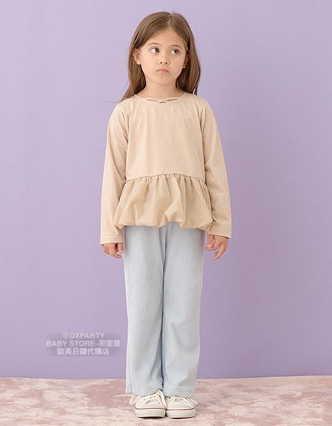 日本童裝 Ly# mine 絨毛針織微喇叭褲 100-150cm 女童款 秋季 PANTS