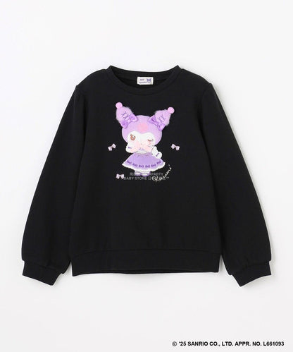 日本童裝 aF#a325 x Sanrio My Melody&Kuromi衛衣 90-150cm 女童款 秋季 TOPS