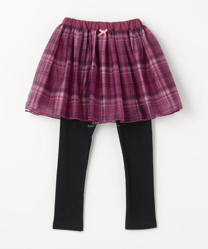 日本童裝 aF#a325 假兩件網紗裙連褲 90-140cm 女童款 秋季  SKIRTS PANTS