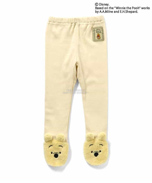 日本童裝 apres les cours x Disney 小熊維尼 包腳可愛緊身褲 70-80cm 男童款/女童款 冬季 PANTS