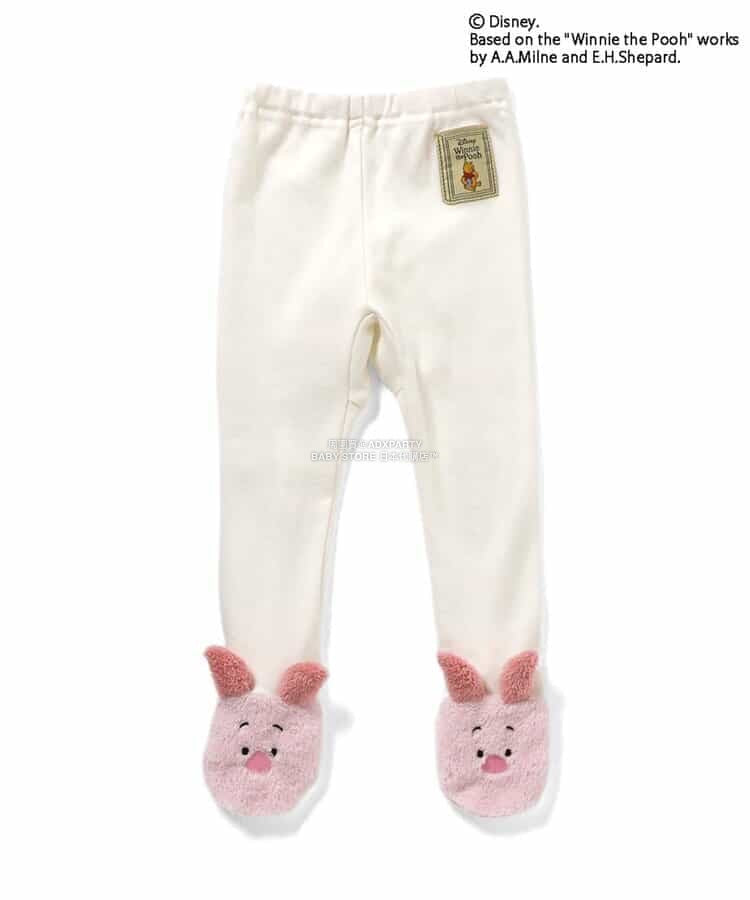 日本童裝 apres les cours x Disney 小熊維尼 包腳可愛緊身褲 70-80cm 男童款/女童款 冬季 PANTS