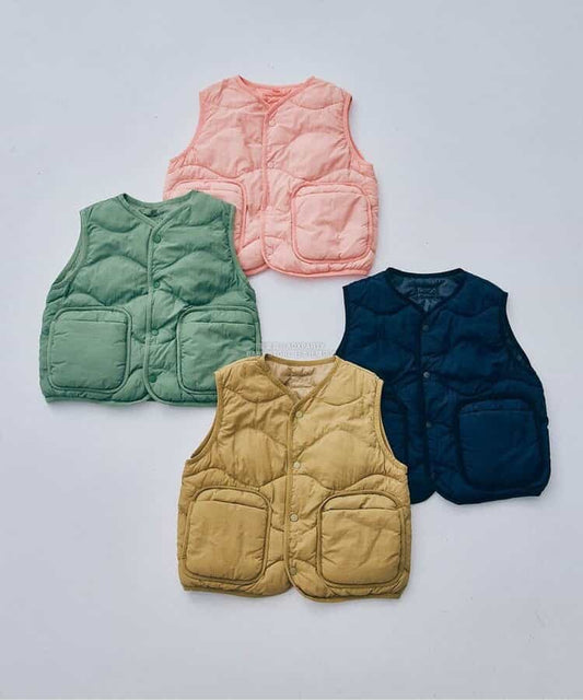 日本童裝 p.premier 絎縫夾棉背心外套 80-140cm 男童款/女童款 秋季  OUTERWEAR