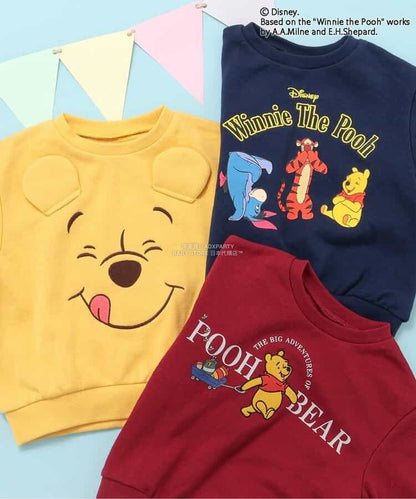 日本童裝 apres les cours x Disney 小熊維尼 80-130cm 男童款/女童款 冬季 TOPS 聖誕紅/新年紅