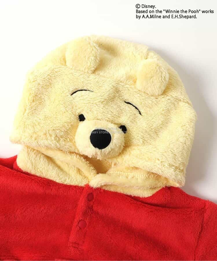 日本童裝 apres les cours x Disney 小熊維尼毛毛連帽衫 80-130cm 男童款/女童款 冬季 TOPS