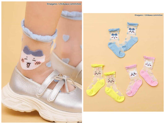 日本直送 apres les cours x Chiikawa 襪一對 10-21cm 襪系列