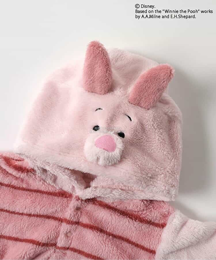 日本童裝 apres les cours x Disney 小熊維尼毛毛連帽衫 80-130cm 男童款/女童款 冬季 TOPS