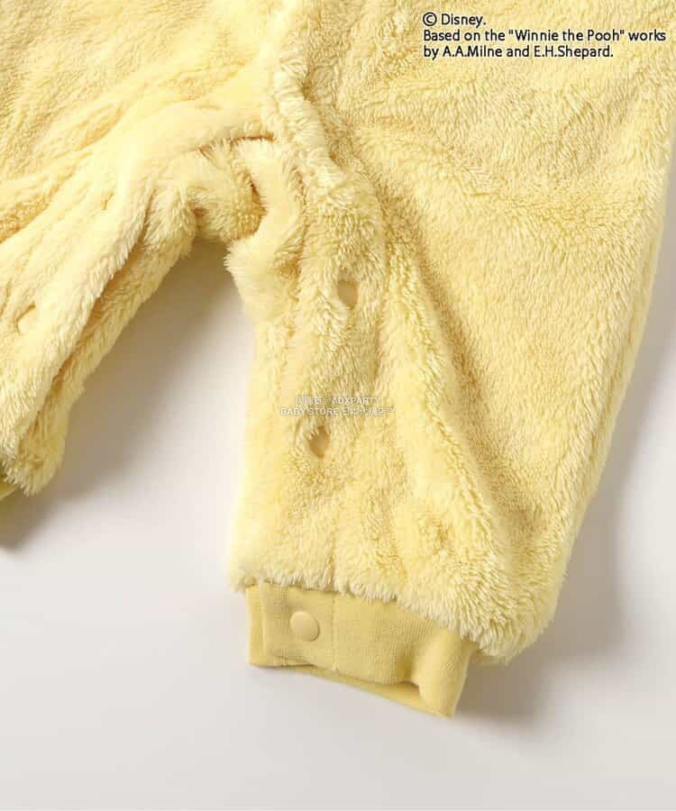 日本童裝 apres les cours x Disney 小熊維尼毛毛連衣 70-80cm 男童款/女童款 冬季 Jumpsuit