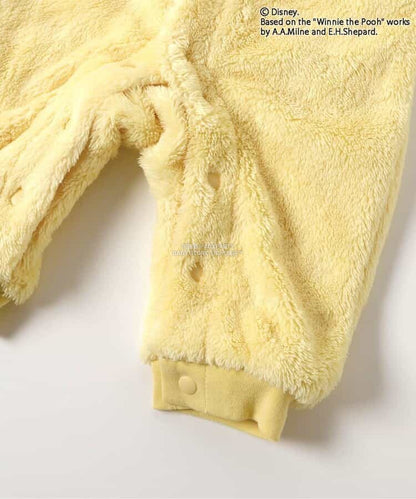 日本童裝 apres les cours x Disney 小熊維尼毛毛連衣 70-80cm 男童款/女童款 冬季 Jumpsuit